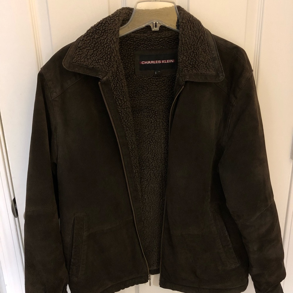Charles Klein suede coat- size small